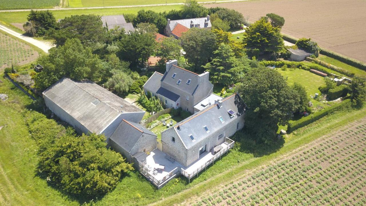 La Grange Aux Lievres, Gites Kerdoel Cléder Eksteriør billede