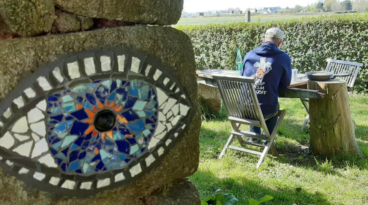 La Grange Aux Lievres, Gites Kerdoel Cléder Eksteriør billede